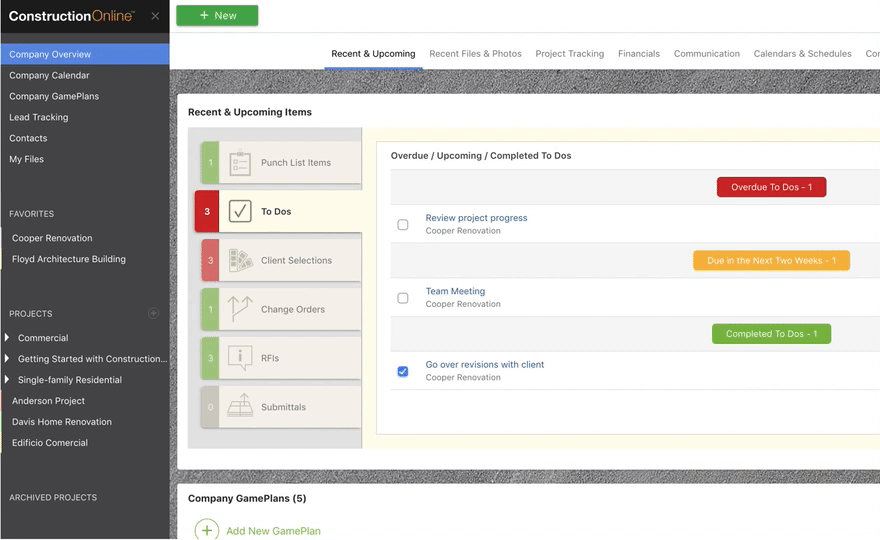 Construction Company Overview Software UDA